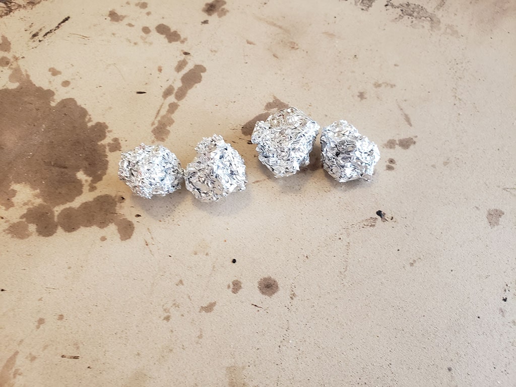 Aluminum Foil Balls Big green egg