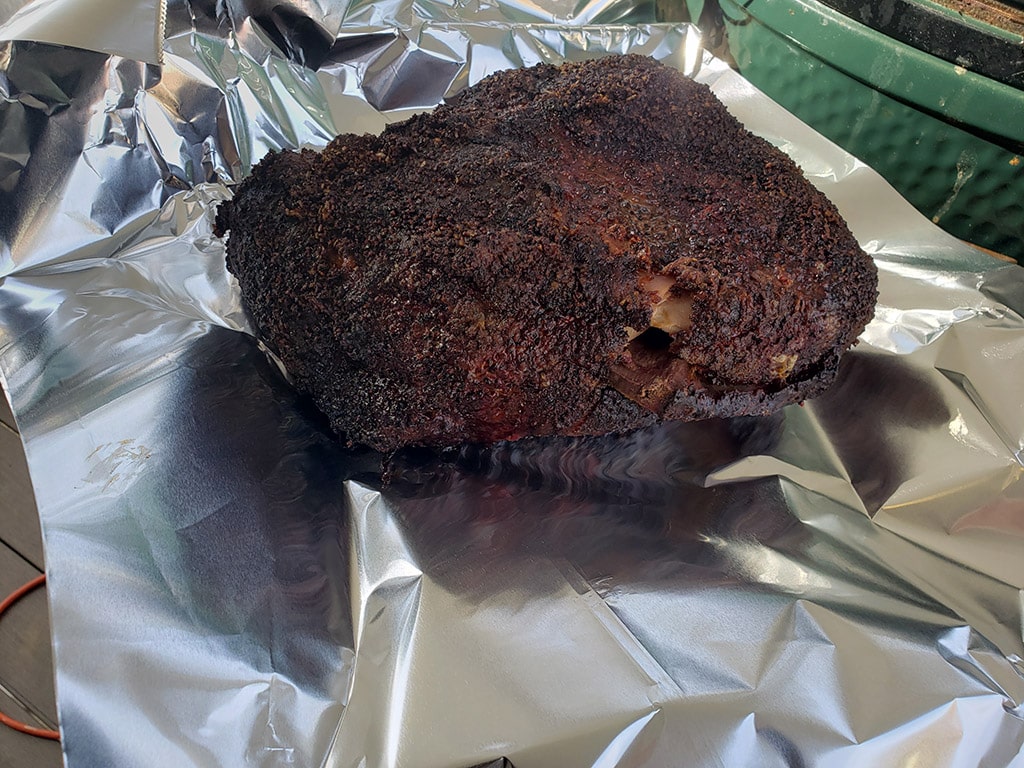 pulled pork wrap pork butt in foil