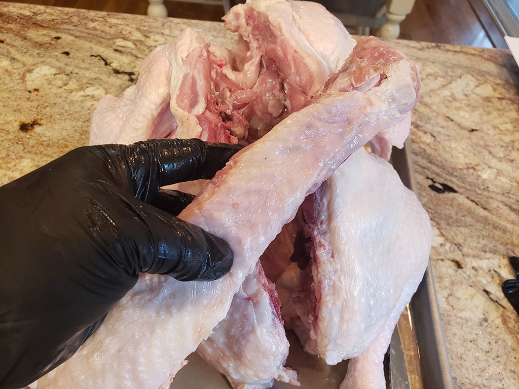 spatchcock turkey spine removed